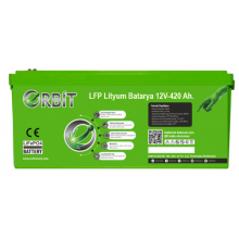 ORBİT 12 V 420 Ah LiFePO4 Akü-ABS Kasa